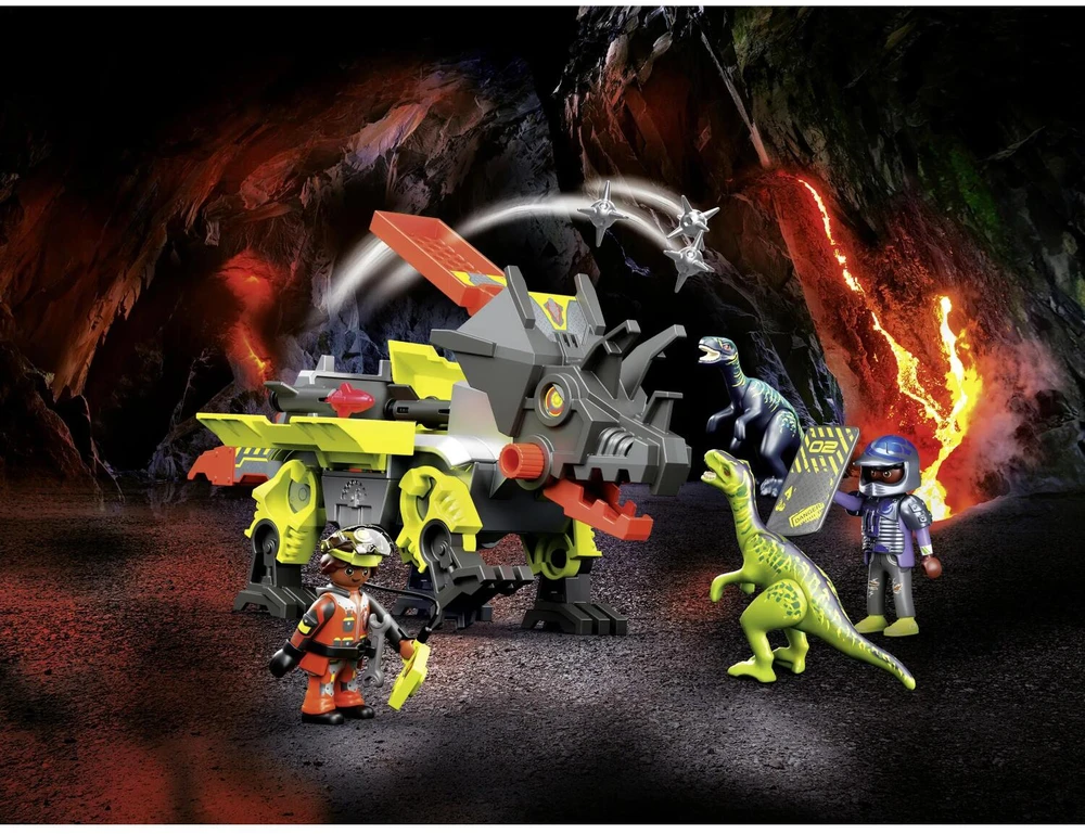 Žaislas - Playmobil Dino Rise Dino Robot (Playmobil 70928, priedai, įvairių spalvų)
