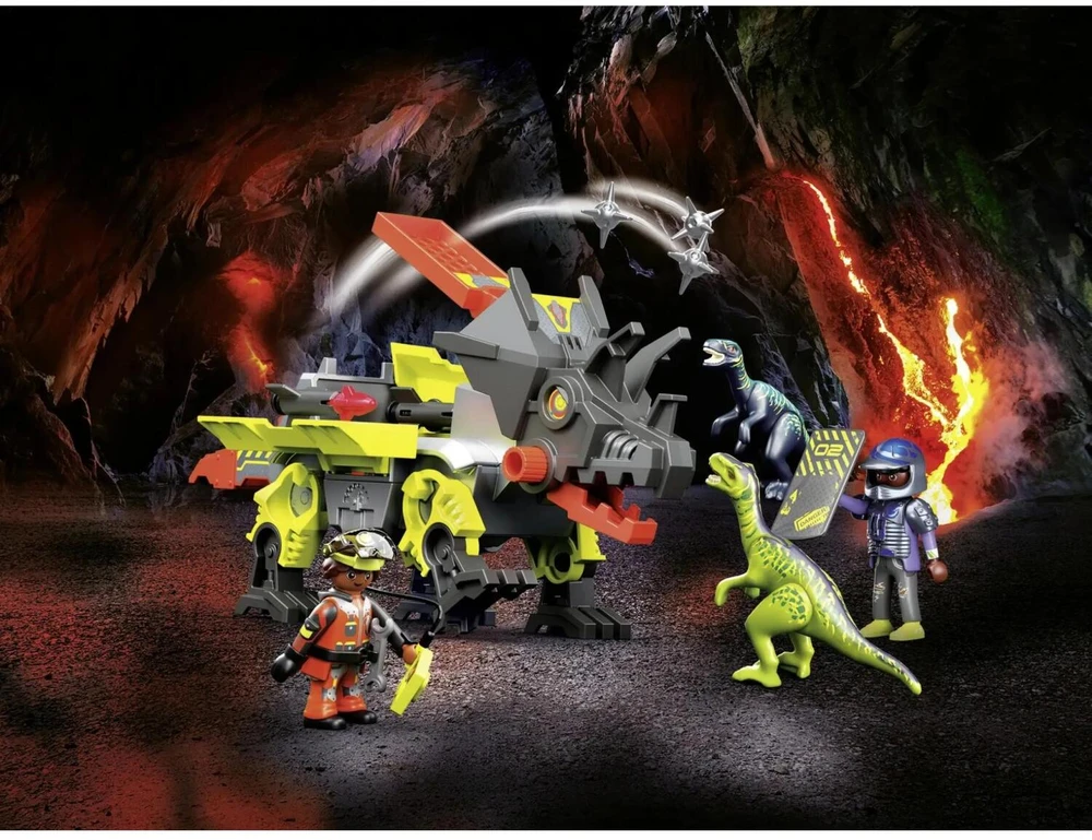 Žaislas - Playmobil Dino Rise Dino Robot (Playmobil 70928, priedai, įvairių spalvų)