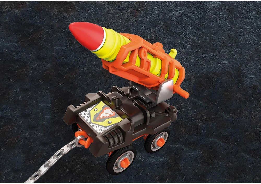 Playmobil Dino Rise 70929 Dino Mine Vežimėlis su rakietą