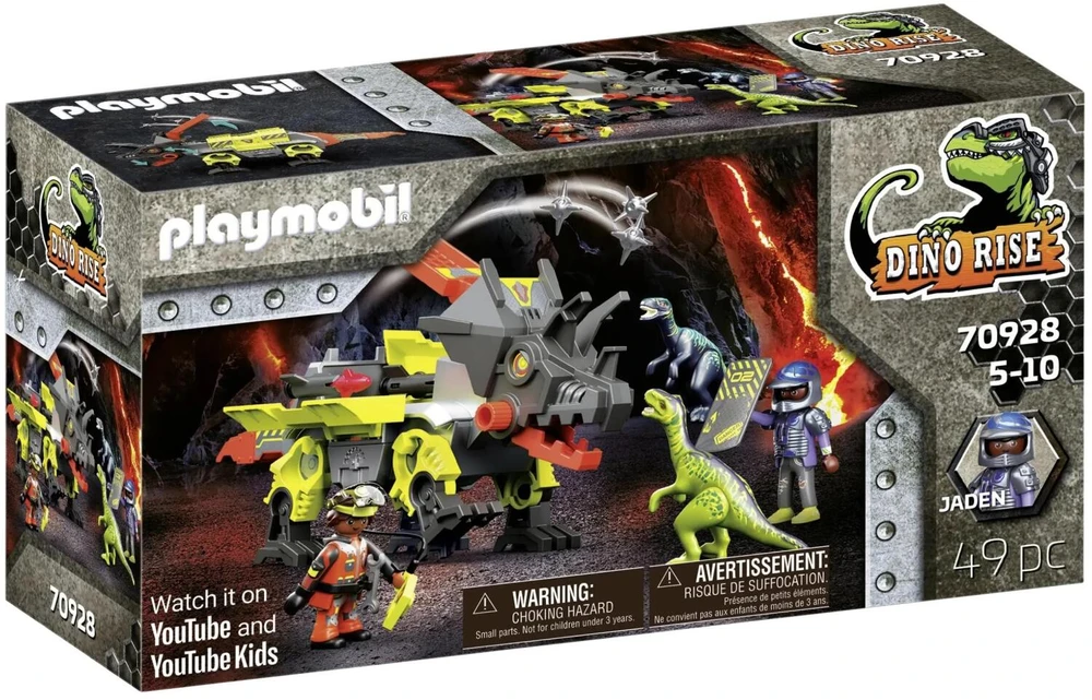 Žaislas - Playmobil Dino Rise Dino Robot (Playmobil 70928, priedai, įvairių spalvų)