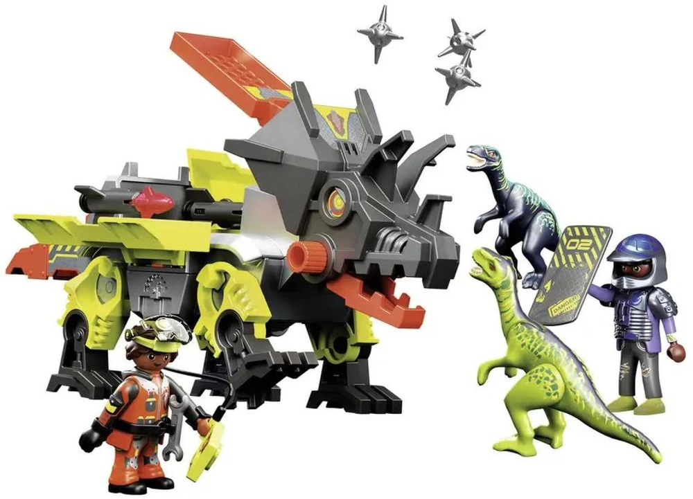 Žaislas - Playmobil Dino Rise Dino Robot (Playmobil 70928, priedai, įvairių spalvų)