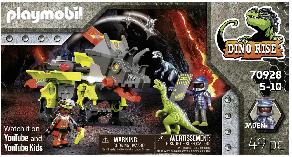 Žaislas - Playmobil Dino Rise Dino Robot (Playmobil 70928, priedai, įvairių spalvų)