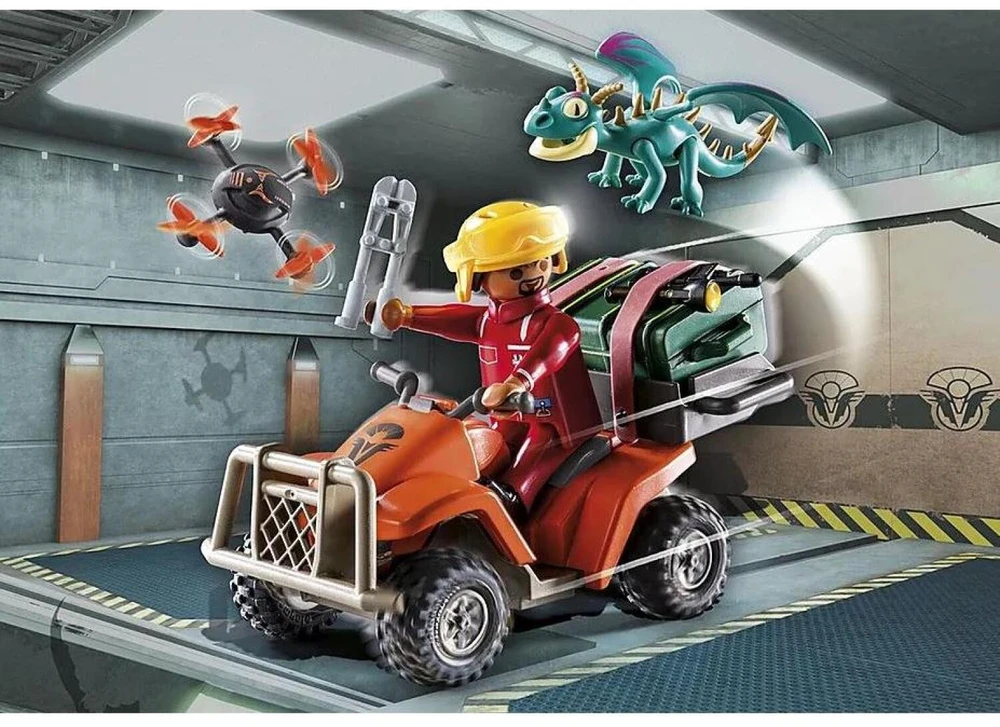 Playmobil Rinkinys su figurkami Dragons 71085 Icaris Quad & Phil