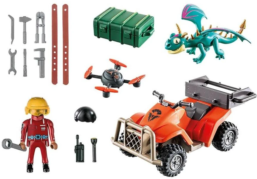 Playmobil Rinkinys su figurkami Dragons 71085 Icaris Quad & Phil