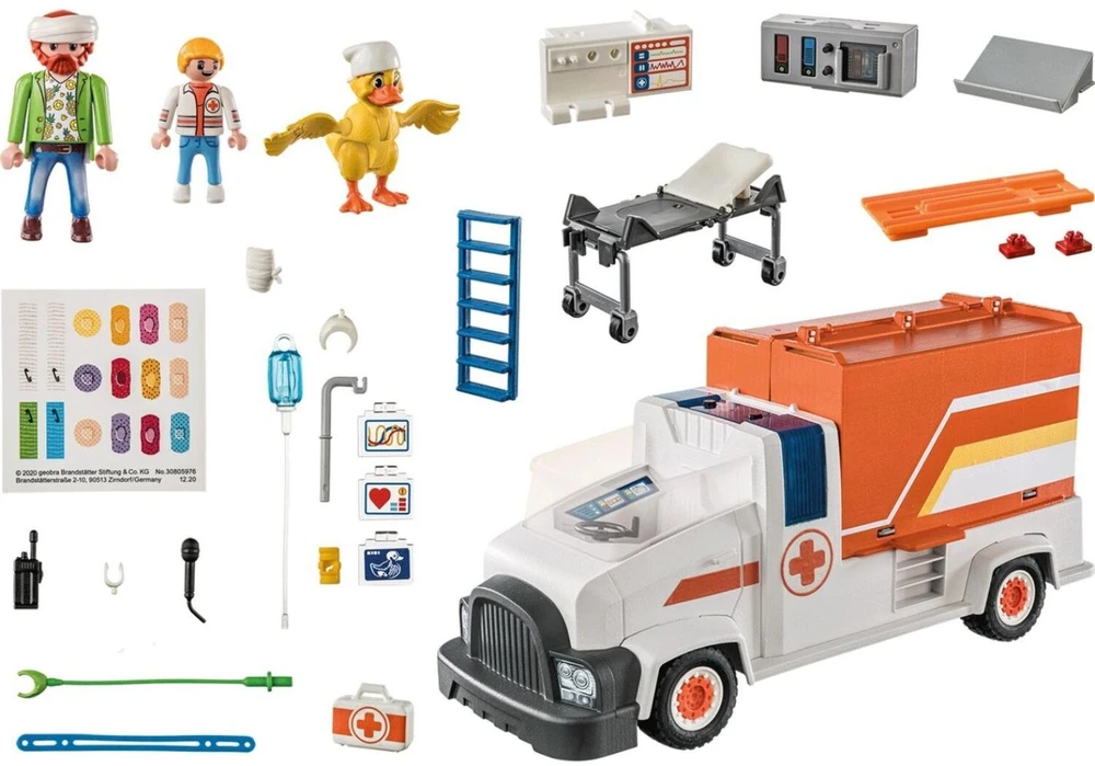 Playmobil Rinkinys figūrėlės ANTIS ON CALL 70913 Važiuoklė greitoji pagalba