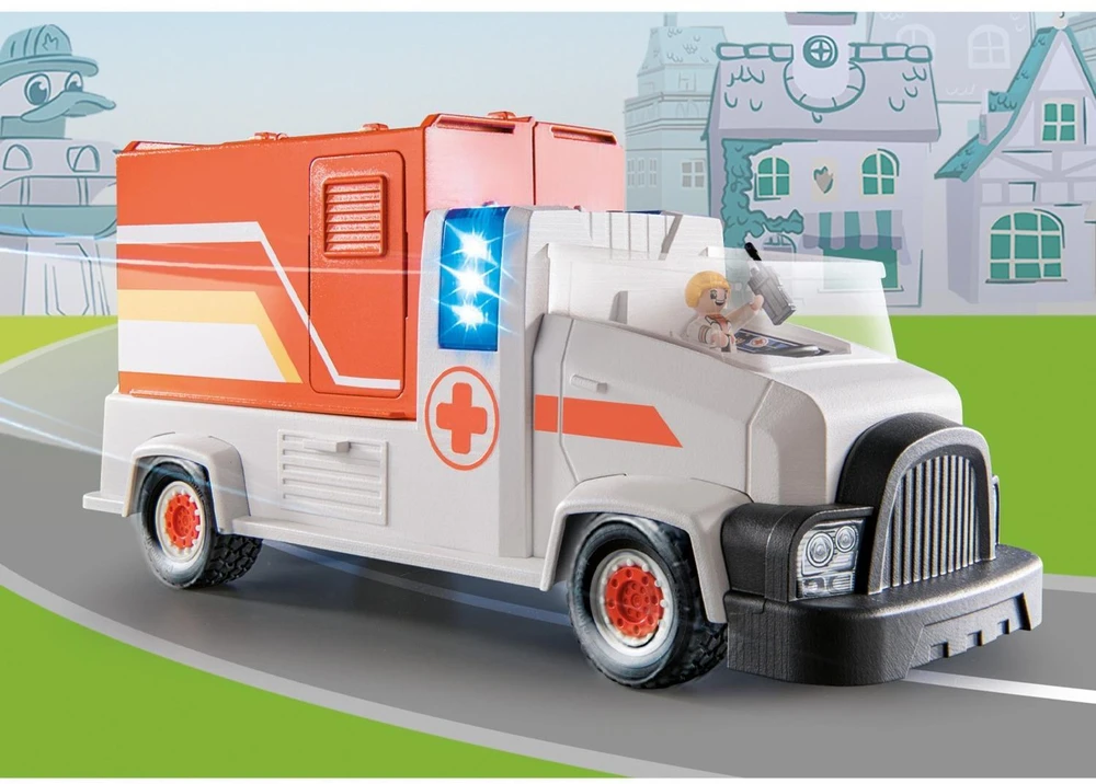 Playmobil Rinkinys figūrėlės ANTIS ON CALL 70913 Važiuoklė greitoji pagalba