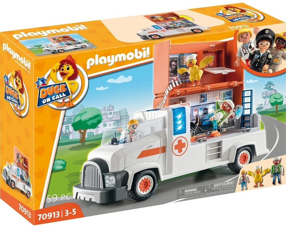 Playmobil Rinkinys figūrėlės ANTIS ON CALL 70913 Važiuoklė greitoji pagalba