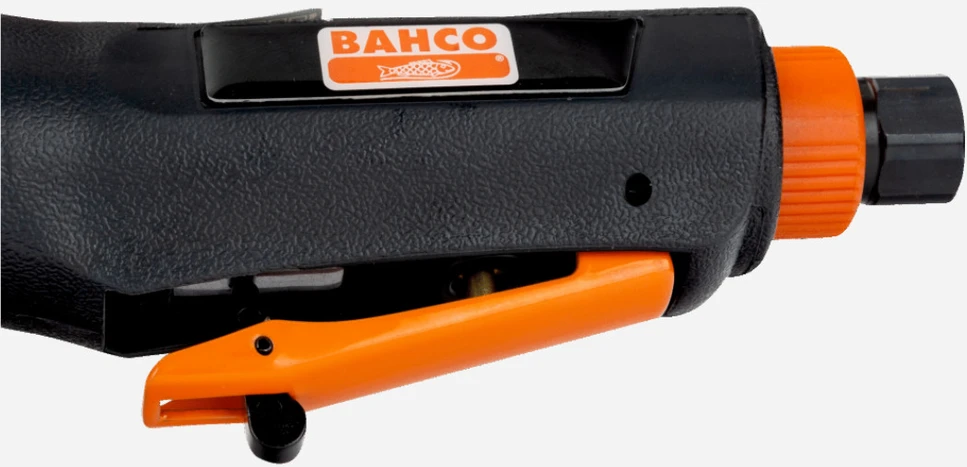 Bahco Tiesinis pneumatinis šlifuoklis su griebtuvu, 3 ir 6mm griebtuvai kompl. 25000 aps/min, 165mm.