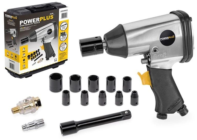 Pneumatinis veržliaraktis 1/2";, 310 Nm, 6.3bar Powerplus