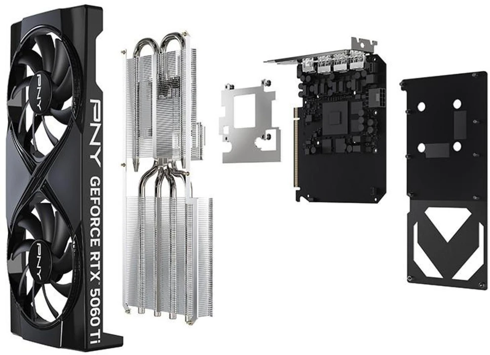 Vaizdo plokštė PNY GeForce RTX 5060 Ti Dual Fan 16GB OC DLSS 5