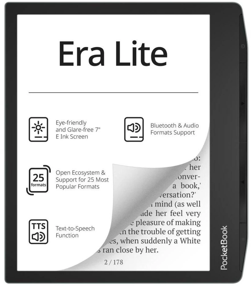 PocketBook Era Lite 710 7" 16GB Wi-Fi E-book Reader – Stone Žalias