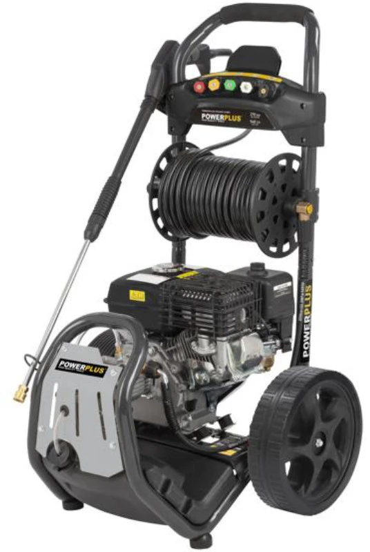 Powerplus benzininis aukšto slėgio plovimo įrenginys POWXG9100 210cc 270bar 540Lh 20m žarna Sidabrinė