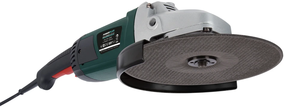 Powerplus Kampinis šlifuoklis POWP1030, 2300W, 230mm, 4m, 6500min-1, 111dB(A), 1 greičio nustatymas
