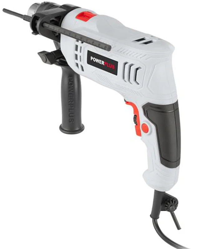 Powerplus POWC10110 smūginis gręžtuvas betonui, medienai ir metalui gręžti 550W 48000 smūg/min 13mm griebtuvas 10mm betonas