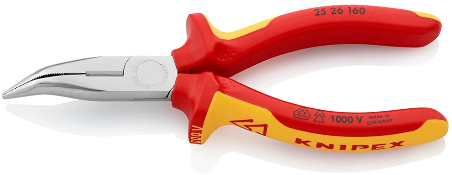 Replės prailgintomis lenktomis žiaunomis elektrikams KNIPEX 2526