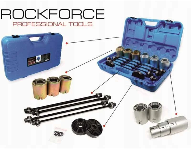Rockforce Wmc ROCKFORCE SVIRČIŲ ĮVORIŲ IR GUOLIŲ IŠTRAUKIKLIŲ RINKINYS, 26 vnt.