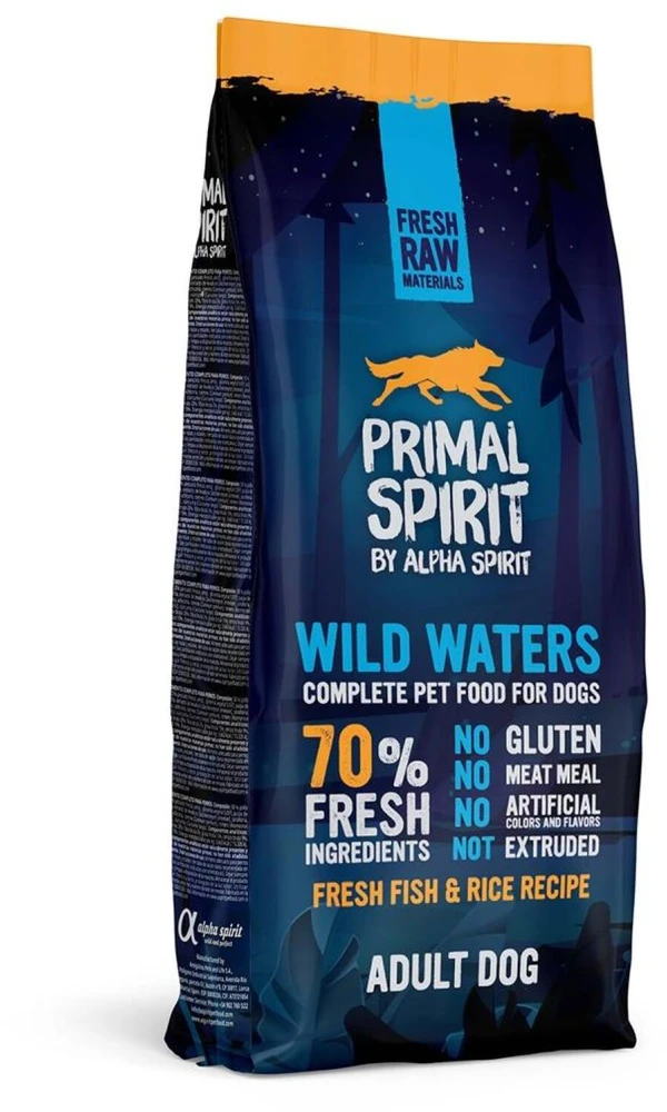 Primal Spirit PRIMAL Wild Waters Adult Dog drėgnas pašaras šunims 12kg