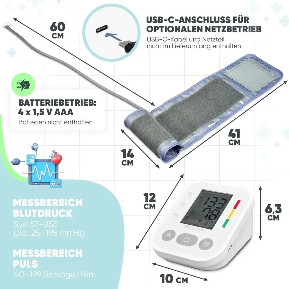 Kraujospūdžio matuoklis ProfiCare PC-BMG 3121 dilbio automatinis