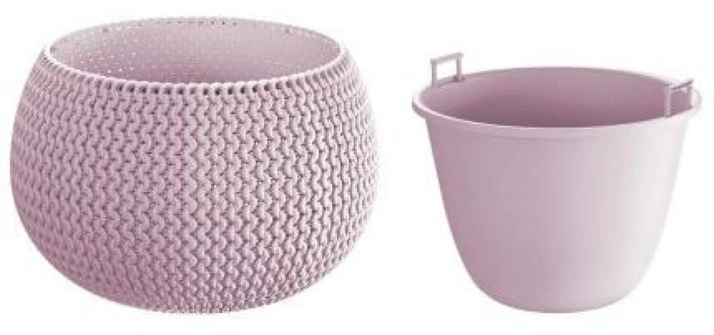 Prosperplast Gėlių vazonas Splofy Bowl 16x24cm, alyvinis