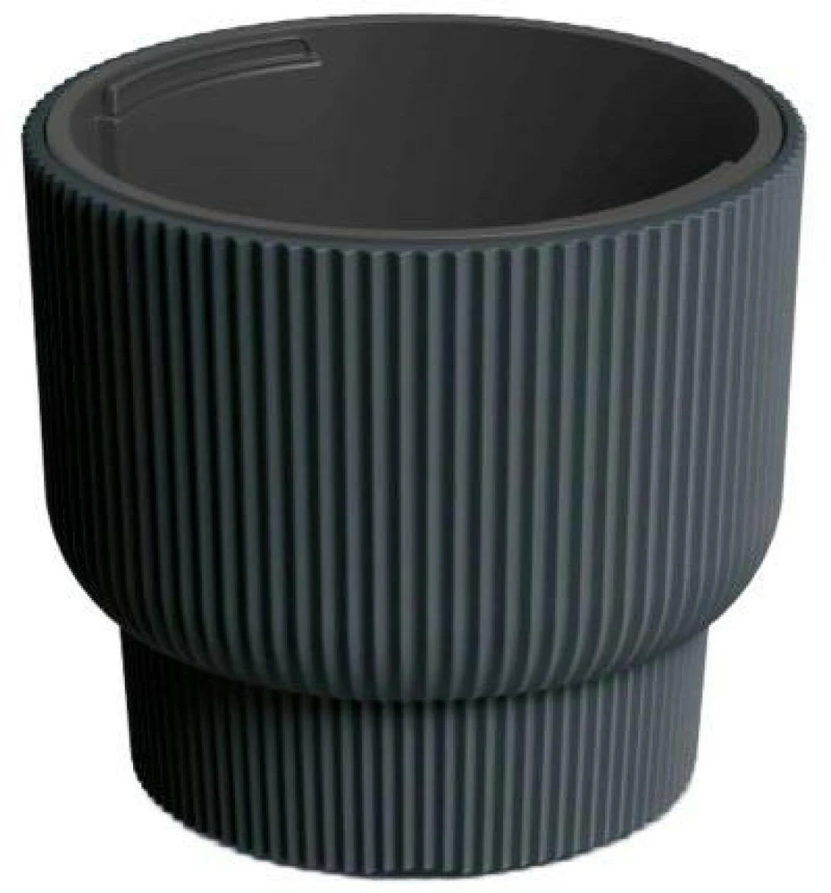 Gėlių vazonas Prosperplast Milly DBMLR300-S433, plastikinis, antracito spalvos