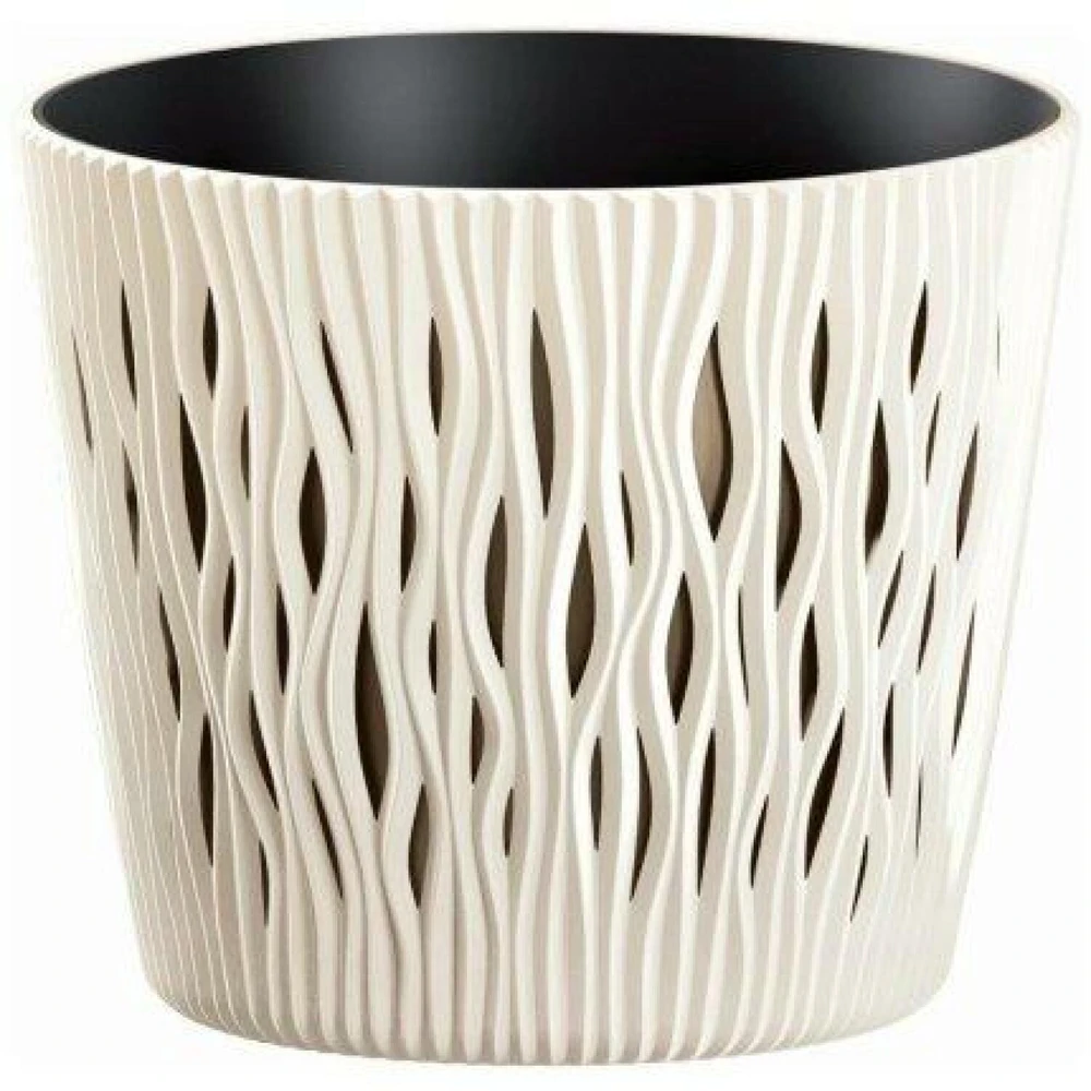 Prosperplast Gėlių vazonas Sandy Round 14x16cm, geltonas