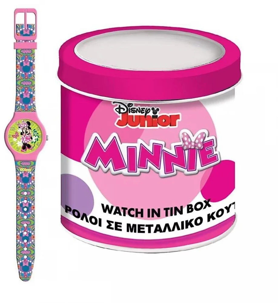 Pulio Laikrodis analoginis skardinėje dėžutėje diakakis - minnie