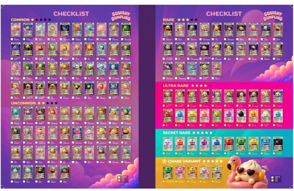 Pulio Kolekcionuojamos kortelės squishy dumpling maišelis display 20 vnt.
