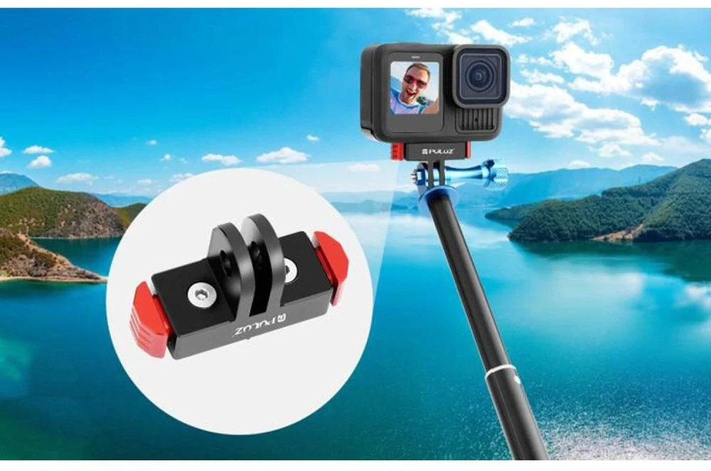 Puluz magnetinis laikiklis GoPro HERO13 Juodas (juodas ir raudonas)