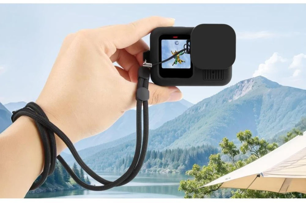 Puluz silikoninis dėklas, skirtas GoPro HERO13, juodas