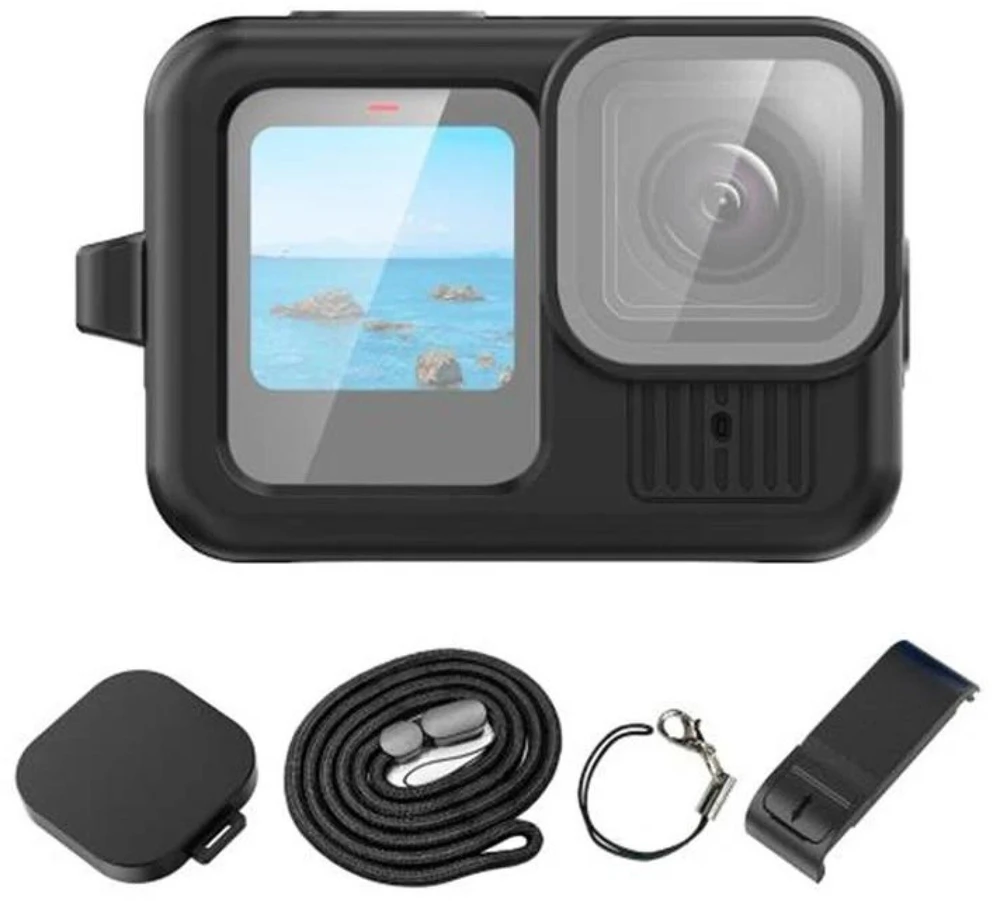Puluz silikoninis dėklas, skirtas GoPro HERO13, juodas
