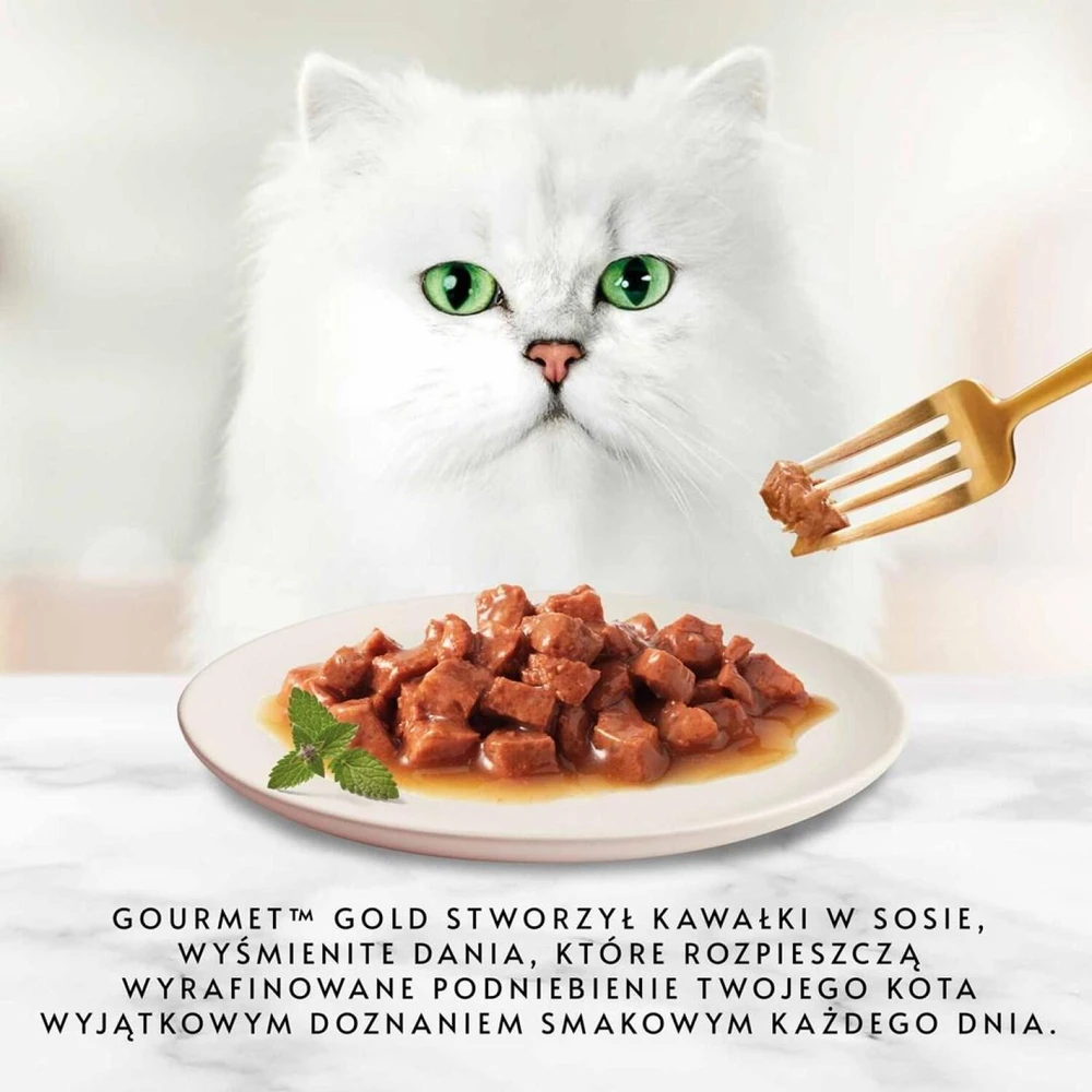 Konservai katėms su jautiena Purina GOURMET GOLD, 1x85 g