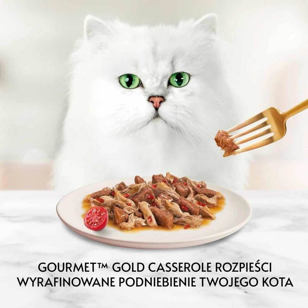 Purina Nestle Drėgnas Kačių Maistas - GOURMET GOLD Jautiena Ir Vištiena 85g