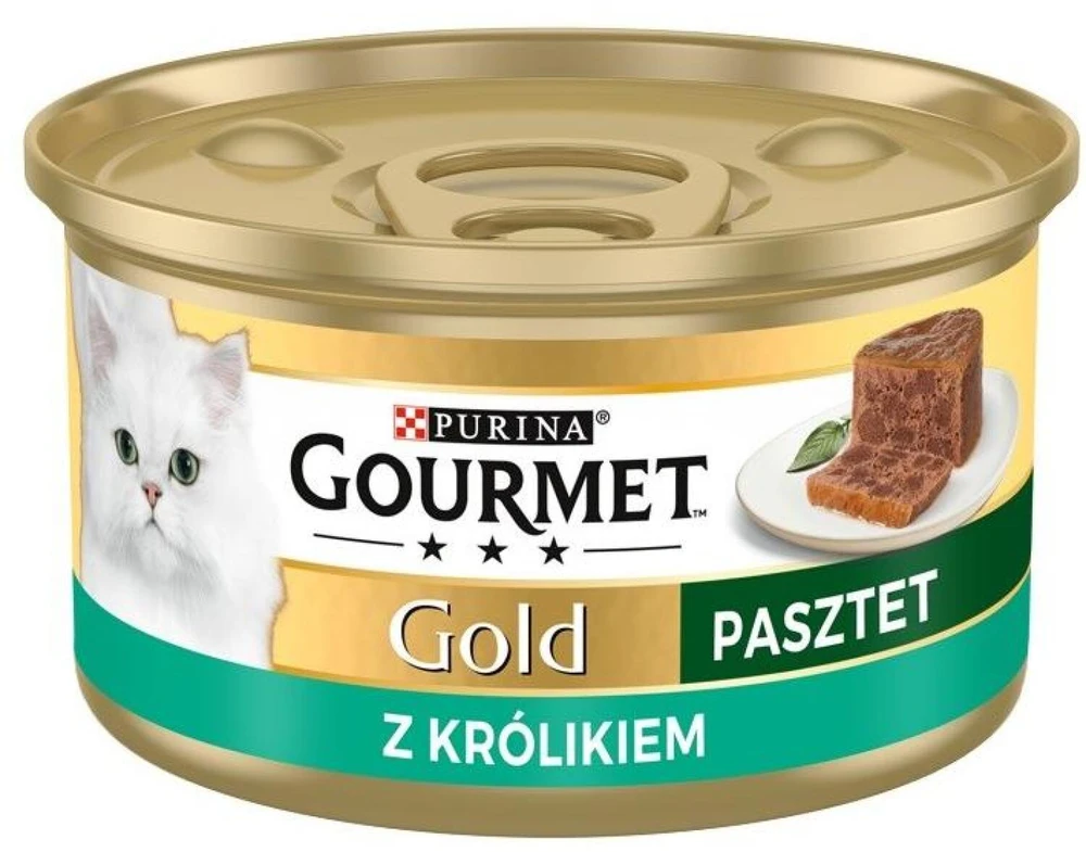 Purina Nestle Drėgnas Kačių Maistas - Gourmet Gold Triušiena 85g