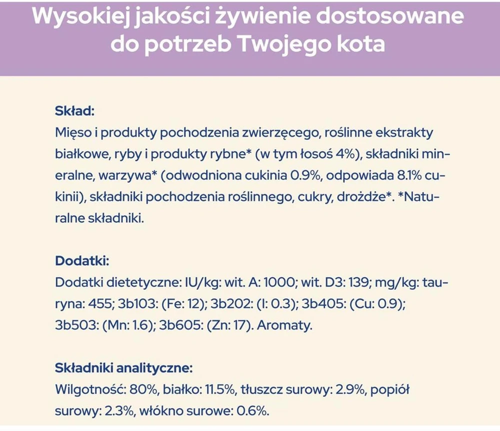 Purina Nestle Drėgnas Kačių Maistas - Purina Cat Chow Sensitive Lašiša Ir Cukinija Padaže 85 g