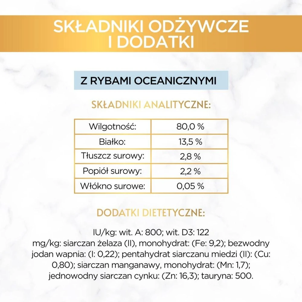 Purina Nestle Drėgnas Kačių Maistas - Purina Gourmet Gold Su Jūros Žuvimi - 85g