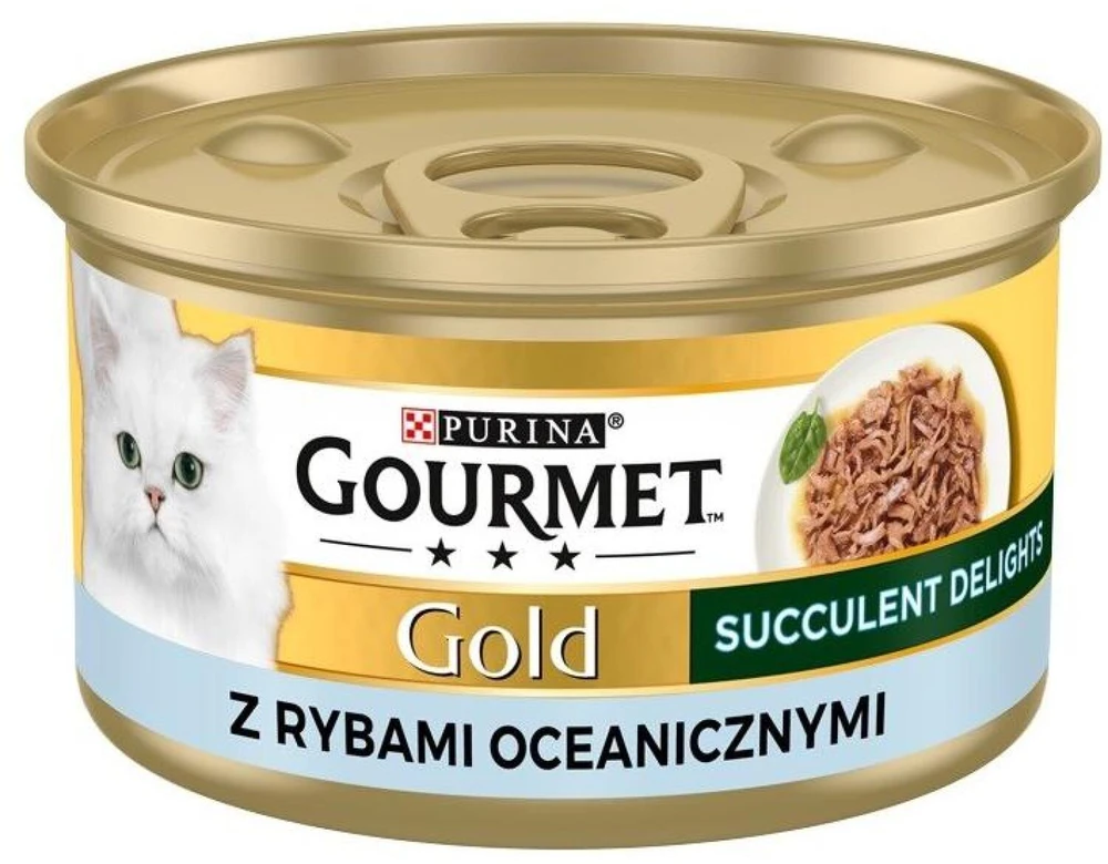 Purina Nestle Drėgnas Kačių Maistas - Purina Gourmet Gold Su Jūros Žuvimi - 85g