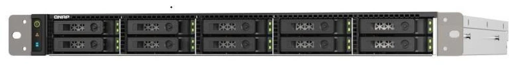 Serveris QNAP Didelio tankio NVMe visos „flash“ saugykla | TS-h1090FU-7232P-64G | AMD EPYC | 7232P/7252 | 64 GB | RDIMM DDR4