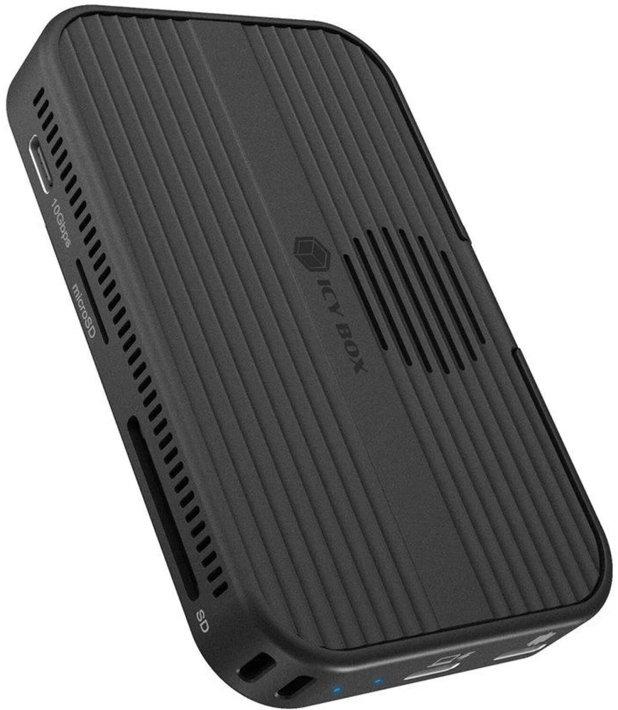 RaidSonic ICY BOX 7w1 magnetinis diskas | M.2 NVMe i SATA SSD | HDMI 4K 60 Hz | PD 3.0