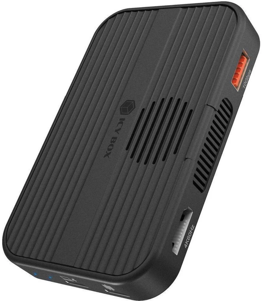 RaidSonic ICY BOX 7w1 magnetinis diskas | M.2 NVMe i SATA SSD | HDMI 4K 60 Hz | PD 3.0