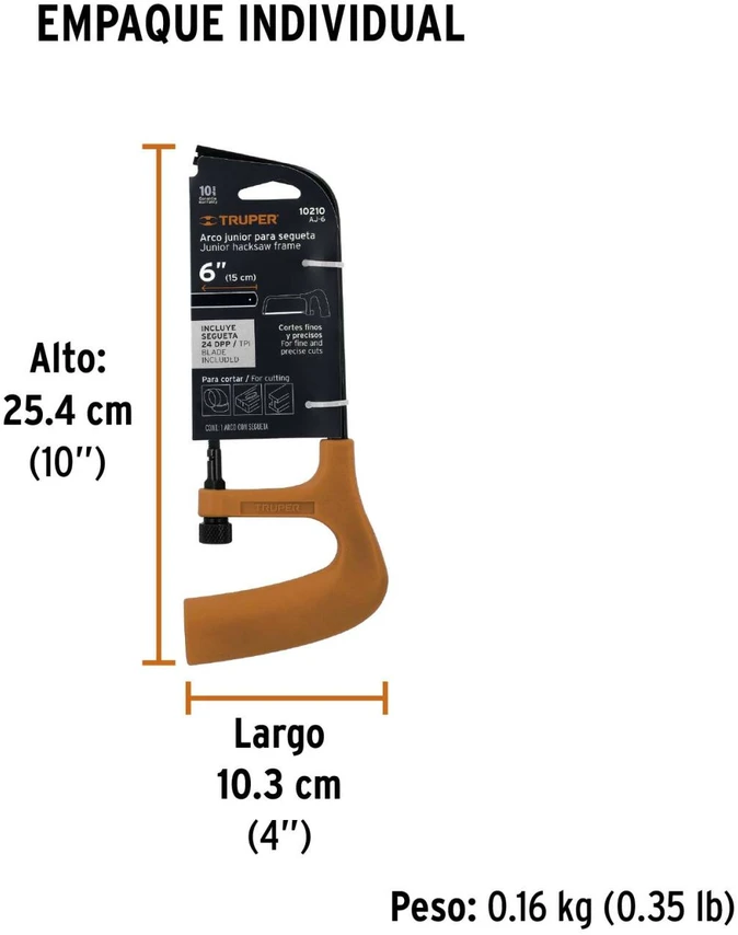 Mini metalo pjūklelis "Junior" 150mm Truper®