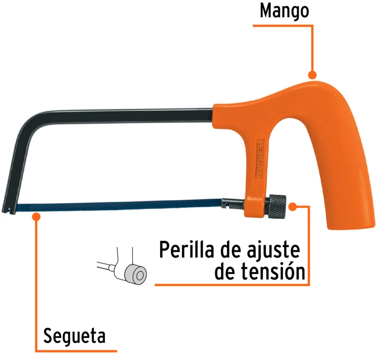 Mini metalo pjūklelis "Junior" 150mm Truper®