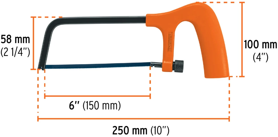 Mini metalo pjūklelis "Junior" 150mm Truper®