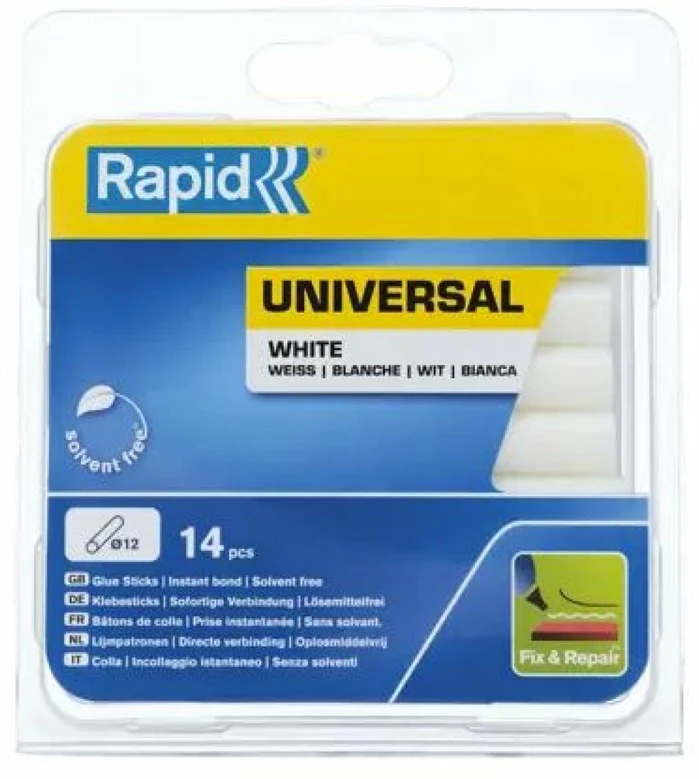 Glue sticks 12x94mm, universal, baltas,125g, Rapid