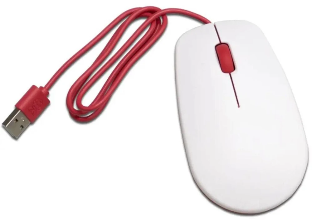 Oficiali Raspberry Pi modelio 4B/3B+/3B/2B pelė, raudonai balta