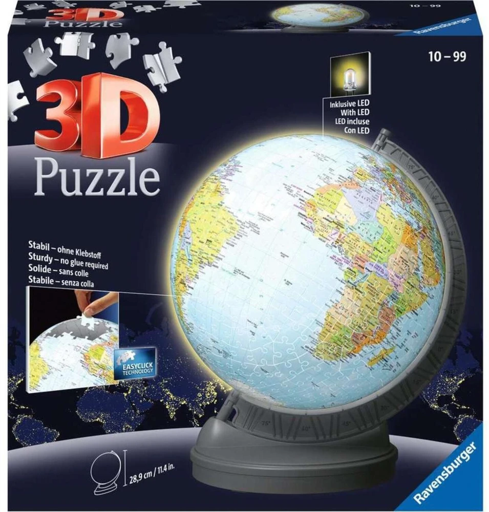 Ravensburger 3D Dėlionė 548 vnt. - Šviečiantis gaublys