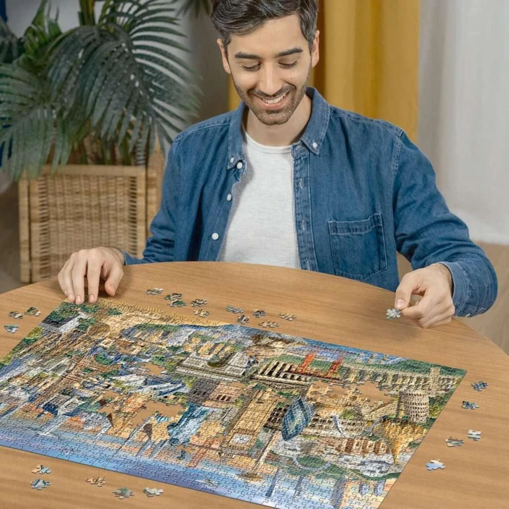 Ravensburger Dėlionė 12000332, 1000 vnt., 70x50cm, pasaulio lankytinos vietos, paaugliams ir suaugusiesiems, nuo 12 metų