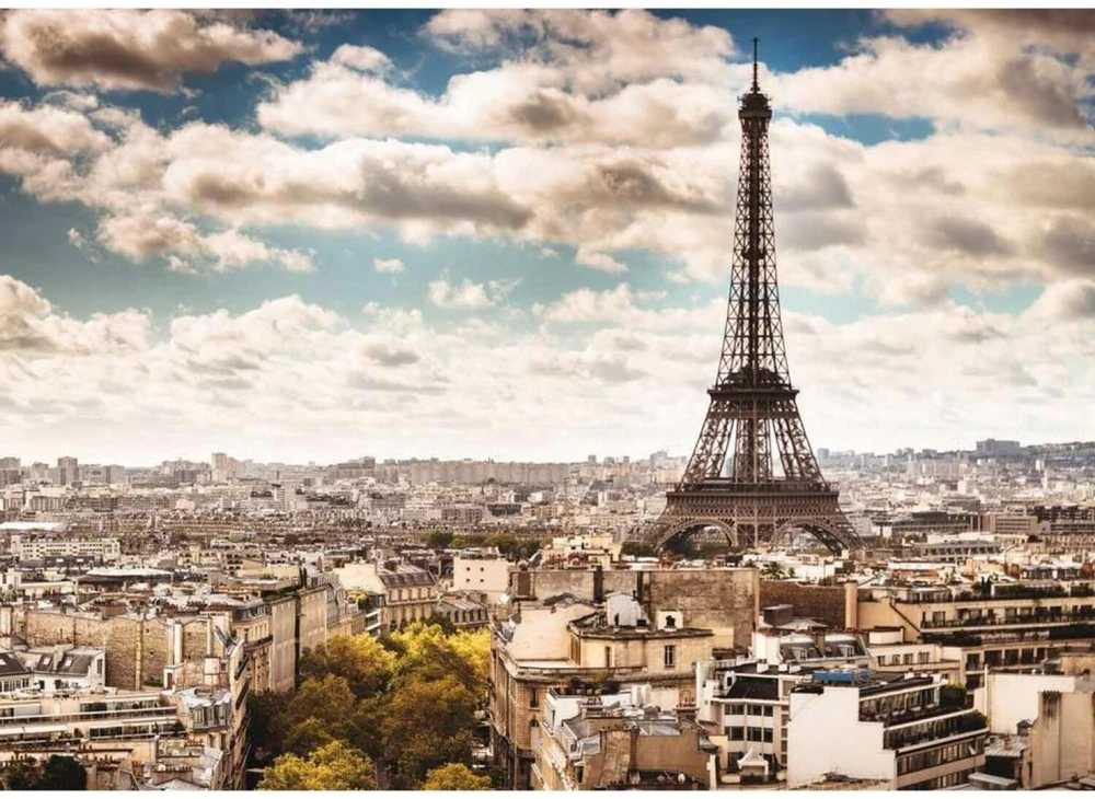 Ravensburger Dėlionė Beautiful Skylines Paris 12000018, 1000 dalių, 70x50 cm, Eifelio bokštas, paaugliams ir suaugusiems