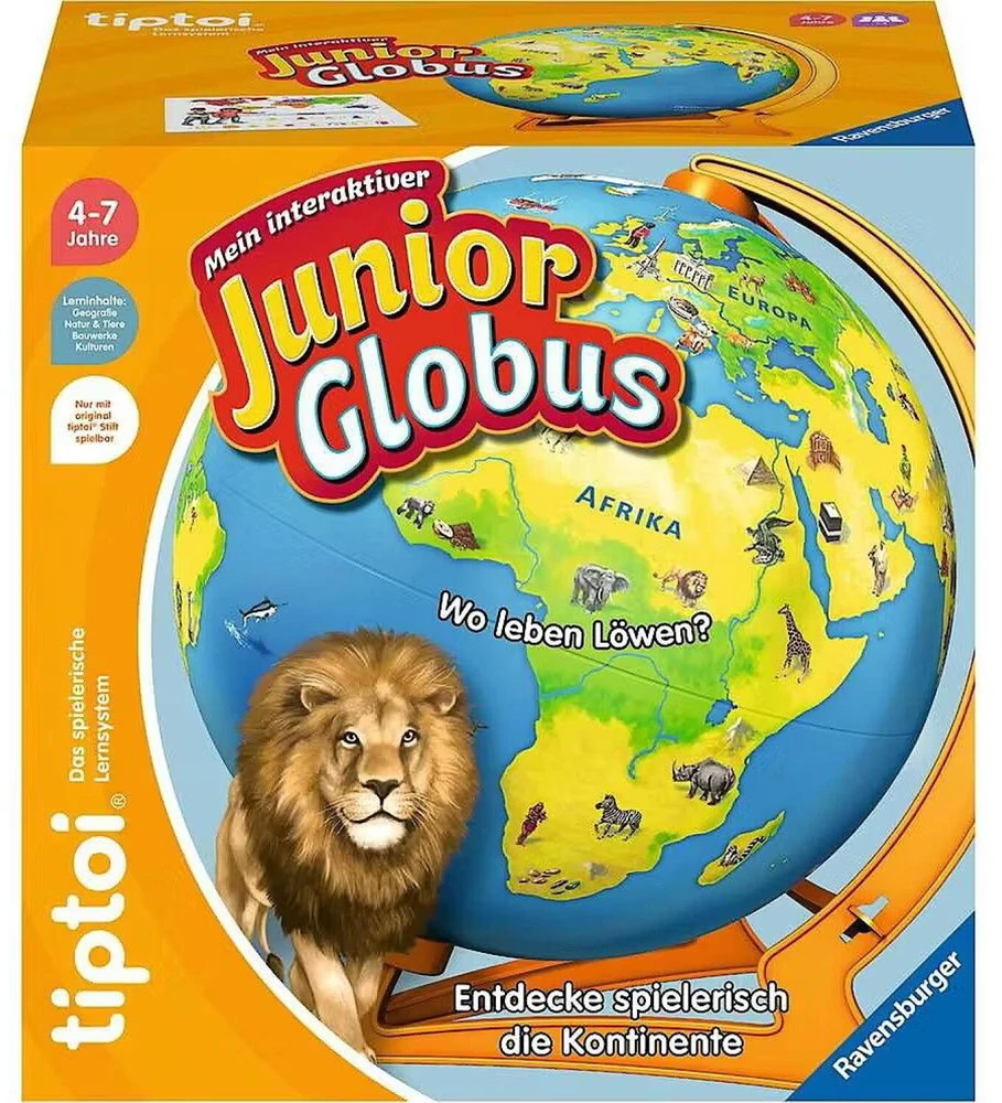 Ravensburger tiptoi (be Stift) Mein interaktiver Junior Globus