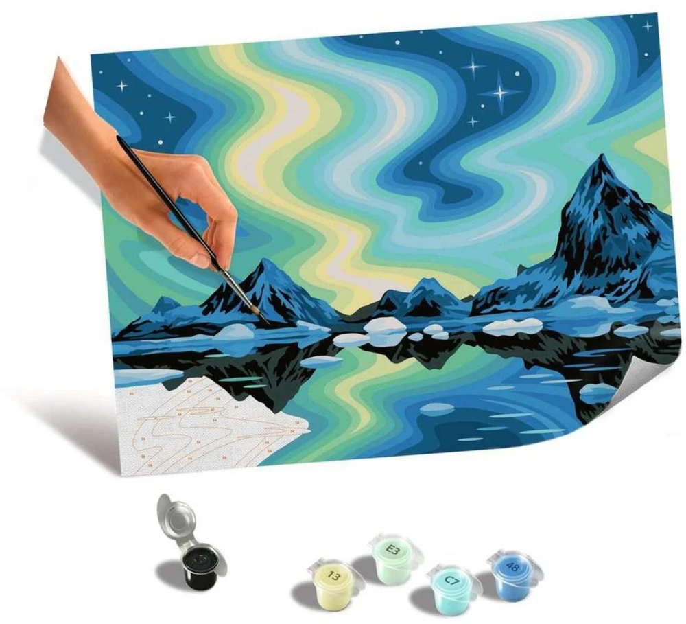Ravensburger Rankdarbių rinkinys tapybai ant drobės zorza
