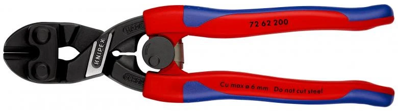 Žnyplės šoninio kirpimo 200mm D6mm, Knipex